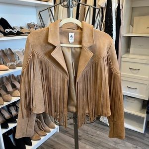 Vici fringe tassel suede jacket